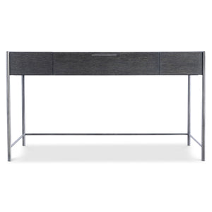 Bernhardt Bernhardt Outline Desk With Wire-Brushed Oak Kohl Top, Textured Atra Steel Frame, Soft-Close Drawer 360510