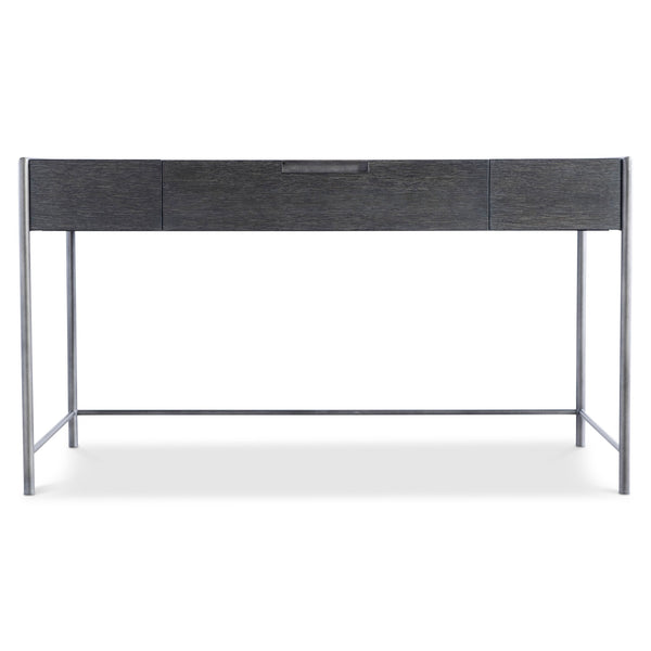 Bernhardt Bernhardt Outline Desk With Wire-Brushed Oak Kohl Top, Textured Atra Steel Frame, Soft-Close Drawer 360510