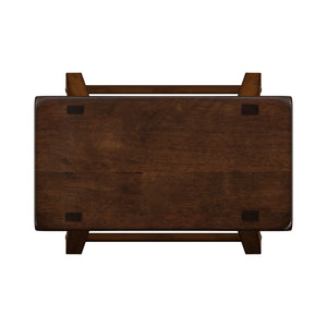 Homelegance By Top-Line Jarvis Saddle Seat 29-inch Bar Height Backless Stools (Set of 2) Warm Cherry Rubberwood