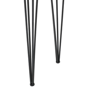 English Elm Christopher Knight Home® - BAR TABLE Rustic Natural MDF Top with Hairpin Iron Legs — Compact Stable Bistro Table for Small Spaces 62138.00