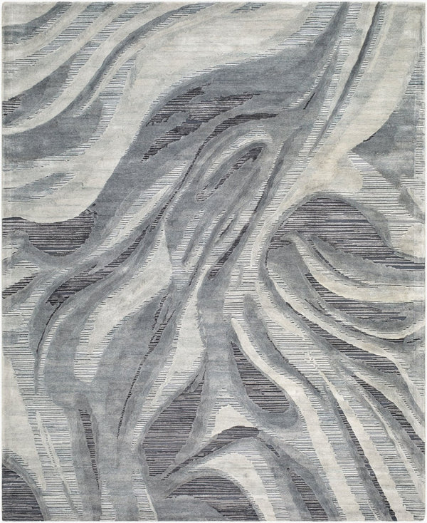 Surya Nexus Hand Tufted Wool Rayon Area Rug Minimalist Modern Living Room Accent 8' x 10' Rectangle NXS2300-810
