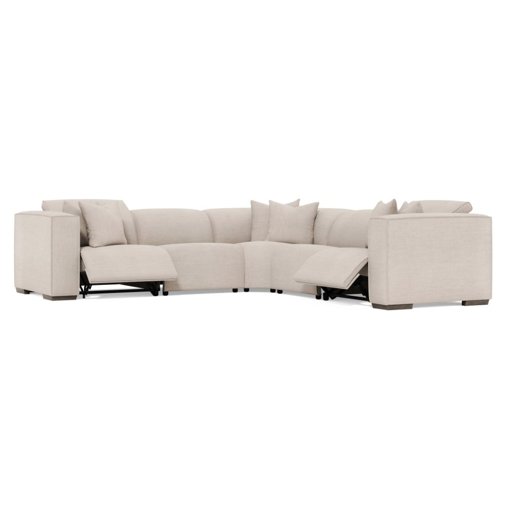 Bernhardt Bernhardt Bliss Five Piece Power Reclining Sectional with Pop up Headrests and Plush Seating K2184