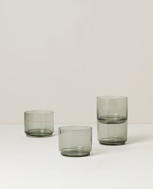 Lenox Tuscany Classics Stackable 4-Piece Short Glasses Black, NO COLOR GLASS,CRYSTAL 894274