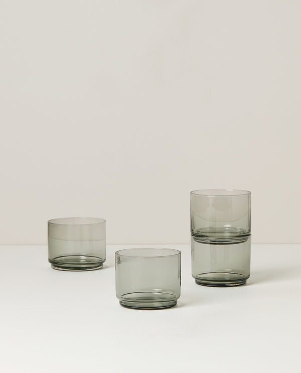 Lenox Tuscany Classics Stackable 4-Piece Short Glasses Black, NO COLOR GLASS,CRYSTAL 894274