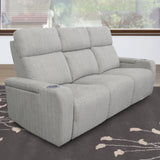 Parker House Parker Living Orpheus - Bisque Power Reclining Sofa with Drop Down Console Bisque 100% Polyester (W) MORP#832PH-BIS