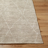 Nalan NYL-2300 9' x 12' Handmade Rug NYL2300-912  Medium Gray, Ivory Surya