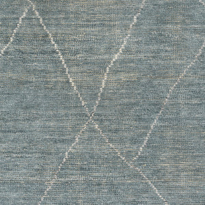 Nalan NYL-2302 9' x 12' Handmade Rug NYL2302-912  Medium Gray, White Surya