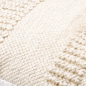 Surya Nysa Accent Pillow - 18" Recycled Pet & Polyester, Soft Luxury, Modern Home Decor, Machine Washable Ivory Recycled Pet Yarn,Polyester Nys005-1818