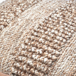 Surya Nysa Accent Pillow - 18" Recycled Pet & Polyester, Soft Luxury, Modern Home Decor, Machine Washable Beige Recycled Pet Yarn,Polyester Nys006-1818