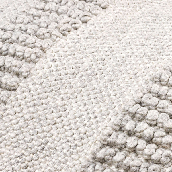 Surya Nysa Accent Pillow - 18" Recycled Pet & Polyester, Soft Luxury, Modern Home Decor, Machine Washable Silver Recycled Pet Yarn,Polyester Nys007-2222d