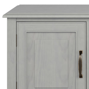 English Elm Connaught 72" Wide TV Stand with Cord Management, Solid Wood Chestnut Finish, Storage for TVs up to 80" Gray B136P158545