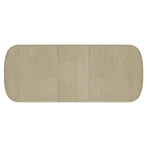 Bernhardt Bernhardt Arcadia Oval Wood Dining Table With 24" Removable Leaf, Clay Finish, Sculptural Legs K2030