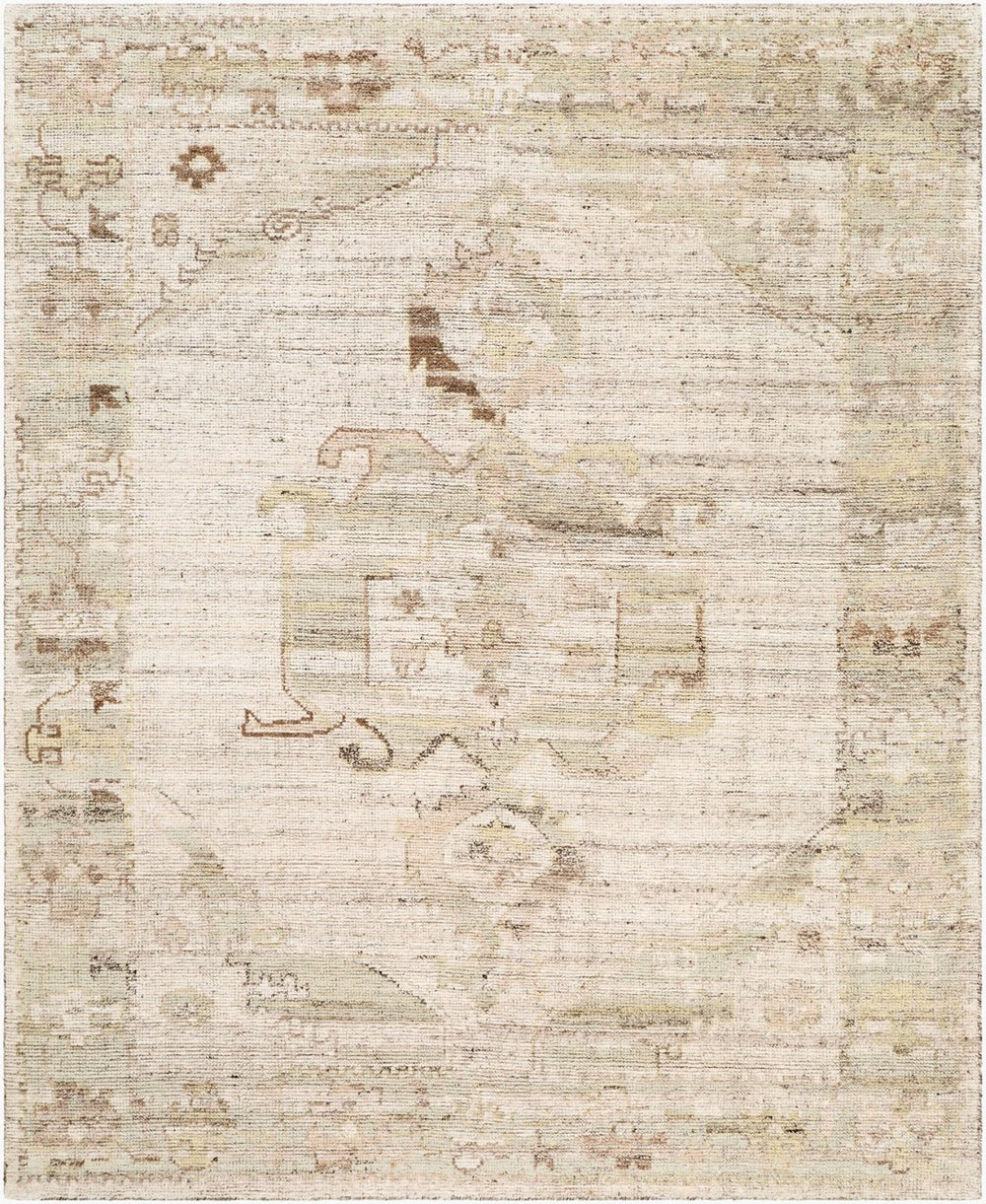 Surya Nilay Hand Knotted Wool Area Rug Traditional Pattern for Living or Dining Rooms 6' x 9' Rectangle NYY2300-69