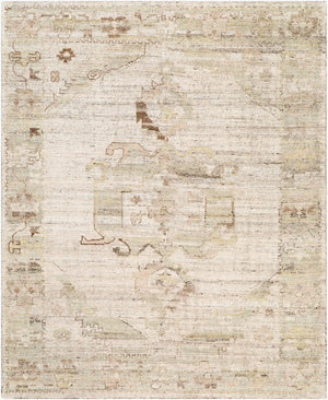 Surya Nilay Hand Knotted Wool Area Rug Traditional Pattern for Living or Dining Rooms 6' x 9' Rectangle NYY2300-69