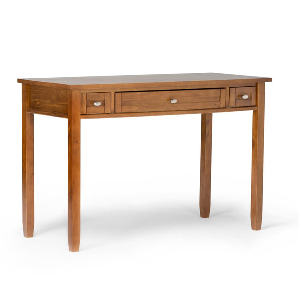 English Elm Warm Shaker Desk - Handcrafted Light Golden Brown With Stylish Storage & Timeless Shaker Design B136P159570-GIGA