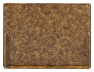 Hooker Furniture Archives Two-Door Nightstand With Faux-Tortoise Amber Finish, Woven Cane Doors, Brass Hardware 6123-90117-80