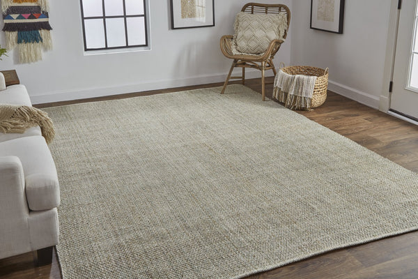 Feizy Rugs Naples Hand Woven Polyester Flatweave Rug - Soft, Durable, And Fade Resistant For Effortless Style Green,Tan Polyester Nap0751fgrn000j00