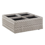 Homelegance By Top-Line Cormax Storage Ottoman Espresso Fabric