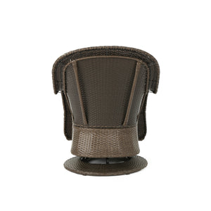 English Elm Christopher Knight Home® - Liam Swivel Club Chair Set Of 2 - Stylish Brown Rattan Outdoor Seating With Weather-Resistant Cushions 61516.00BRN