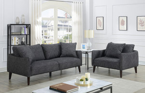 Porter Designs Cavett Mid-century Modern Sofa – Elevate Your Space With Chic Comfort And Style! Gray Fabric 01-33c-01-9223