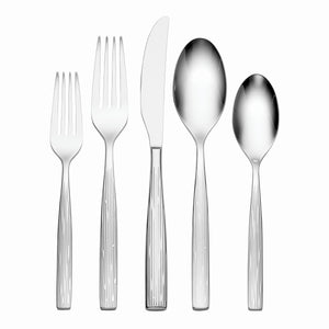 Lenox Oneida Ensley 20 Piece Flatware Set Metallic, STAINLESS METAL B1075020A