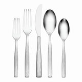 Oneida Ensley 20-Piece Casual Flatware Set, Stainless Steel, Dishwasher Safe