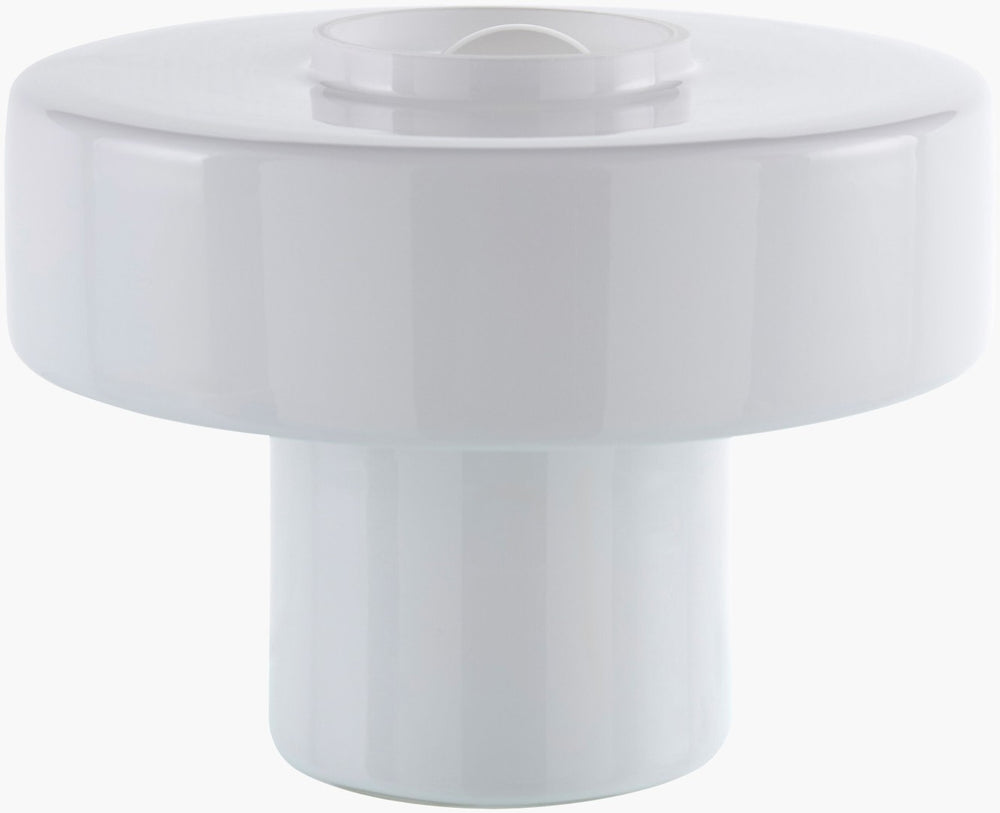Livabliss Nozay All Glass Accent Table Lamp Compact Translucent Design for Modern Interiors NZY-007