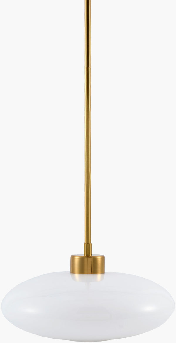Livabliss Nozay French Country Steel and Glass Pendant Light for Kitchen or Dining Nook NZY-047