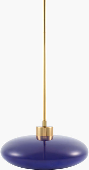 Livabliss Nozay French Country Steel and Glass Pendant Light for Kitchen Island or Entryway NZY-048