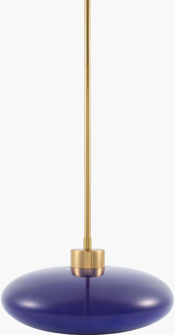 Livabliss Nozay French Country Steel and Glass Pendant Light for Kitchen Island or Entryway NZY-048