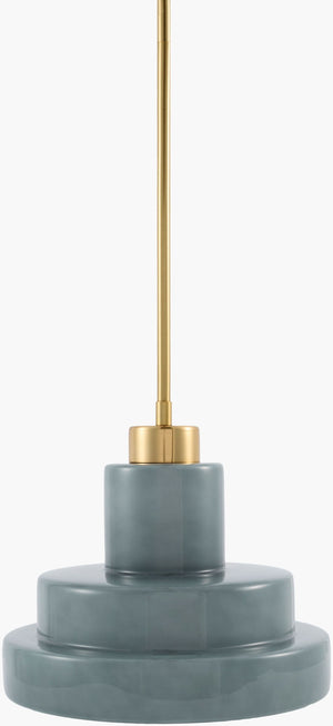 Livabliss Nozay French Country Pendant Light Steel and Glass Fixture for Kitchen Island Dining NZY-059