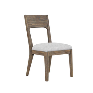 A.R.T. Furniture Set Of 2 - Stockyard Upholstered Side Chair - Rustic Sophistication With Smoked Finish & Protective Glides - Set Of 2 Brown Ash Solids,Knotty White Oak Veneers,Foam,Fabric 284204-2303