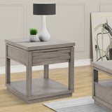 Parker House Pure Modern End Table Moonstone Oak Solids / Oak Veneers PUR#02A