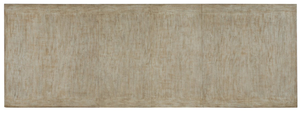 Hooker Furniture Alfresco Vittorio European Farmhouse 80" Rect Dining Table Light Tusk W/ 2X22" Leaves, X-Trestle Stability 6025-75200-80