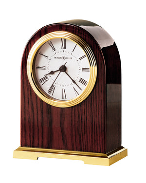 Hekman Furniture 645389 Carter Tabletop Clock - Elegant Rosewood Finish, Quiet Quartz Movement, Classic Design, Durable Polished Brass Carter Tabletop Clock 645389