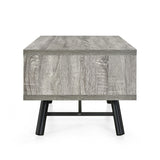 Christopher Knight Home® - Noble House - Burgoyne Mid-Century Modern Coffee Table with Storage