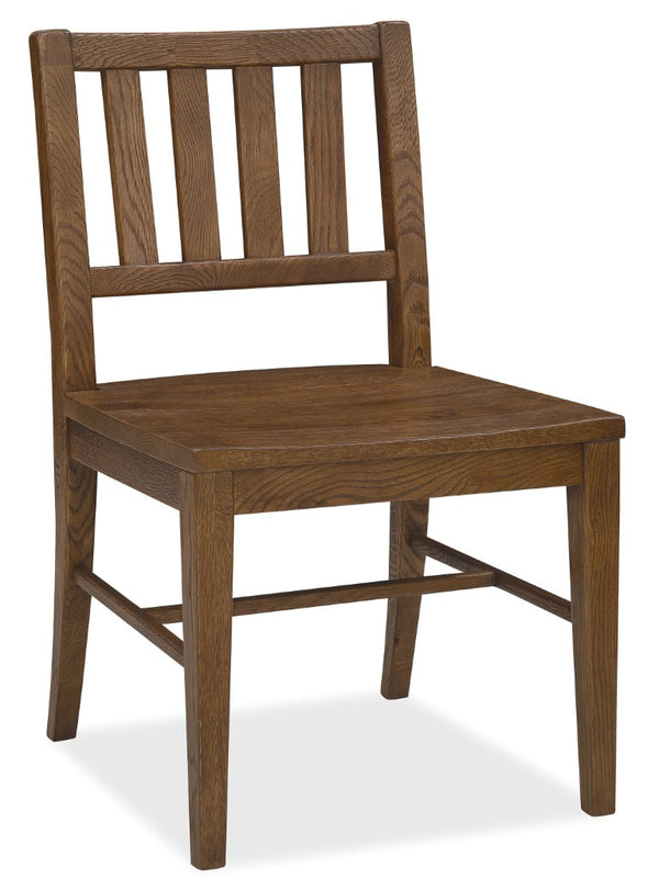 Hooker Furniture Driftwood Rustic Splatback Side Chair With Buckboard Finish, Distressed Knot Details, Durable Seat Medium Wood 6820-75311-85