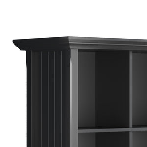 English Elm Acadian 12-Cube Storage Unit - Handcrafted Solid Wood In Sleek Black Finish For Versatile Style B136P158284