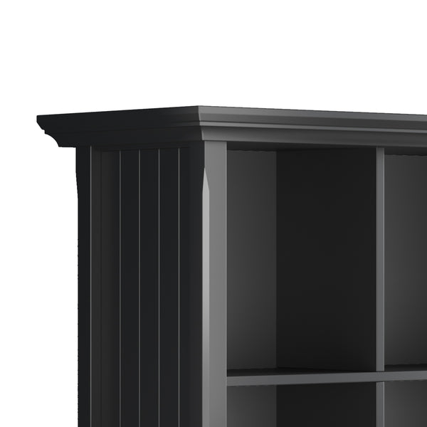 English Elm Acadian 12-Cube Storage Unit - Handcrafted Solid Wood In Sleek Black Finish For Versatile Style B136P158284