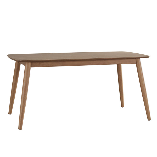 Homelegance By Top-Line Dakota Mid-Century Modern Tapered Dining Table Oak Rubberwood