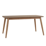 Homelegance By Top-Line Dakota Mid-Century Modern Tapered Dining Table Oak Rubberwood