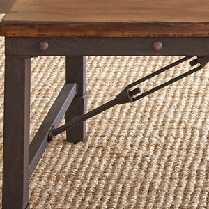 English Elm Steve Silver - Ashford Coffee Table - Rustic Industrial Design With Antique Honey Finish & Durable Iron Accents B081P157508-GIGA