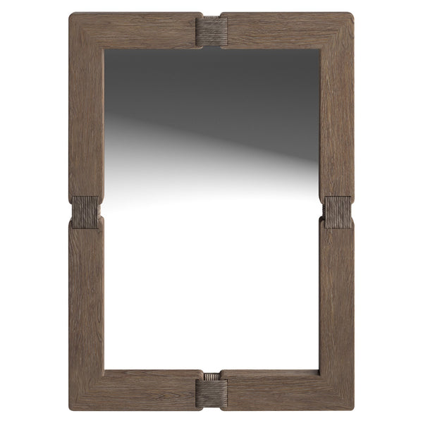 Bernhardt Bernhardt Casa Paros Mirror With Rope-Wrapped Playa Wood Frame, Rustic Modern Vertical/Horizontal Accent 317331
