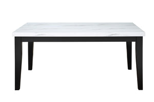 Steve Silver Sterling Faux Marble Top Dining Table SN500T