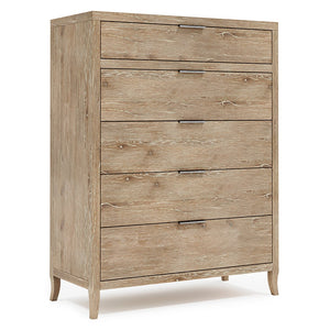 Bernhardt Bernhardt Tribeca Tall Drawer Chest In Aurum Wire‑Brushed Oak — 5 Soft‑Close Drawers, Anti‑Tip Safety 333119