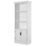 Shoreham - Effortless White 35 In. Door Bookcase