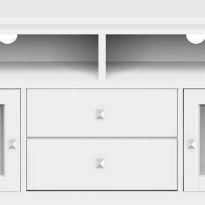 English Elm Cosmopolitan 72" Wide White Tv Media Stand – Modern Storage Solution For Stylish Living Rooms B136P158556