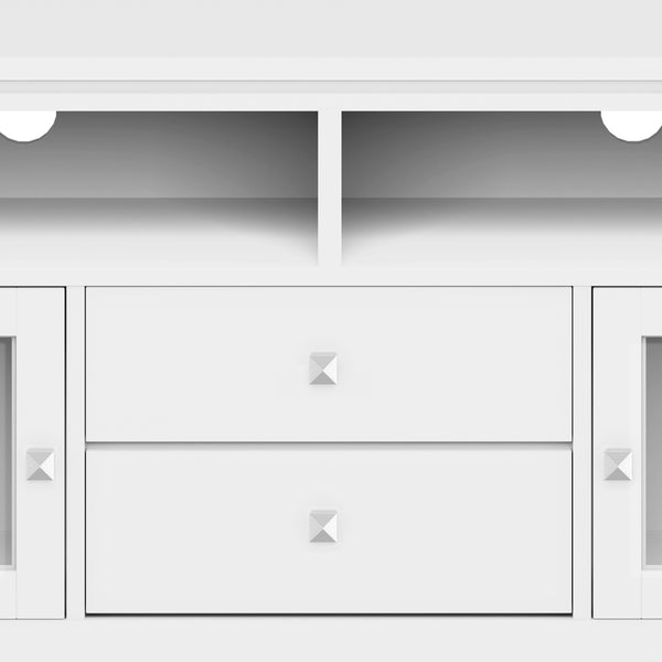 English Elm Cosmopolitan 72" Wide White Tv Media Stand – Modern Storage Solution For Stylish Living Rooms B136P158556