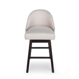 Christopher Knight Home® - Noble House - Boyd Modern Upholstered Swivel Bar Stool