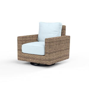 Havana Swivel Club Rocker in Canvas Skyline w/ Self Welt SW1701-21SR-14091 Sunset West